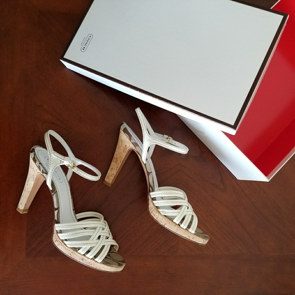Coach Heel Sandals w/ box - Picture 5 of 8